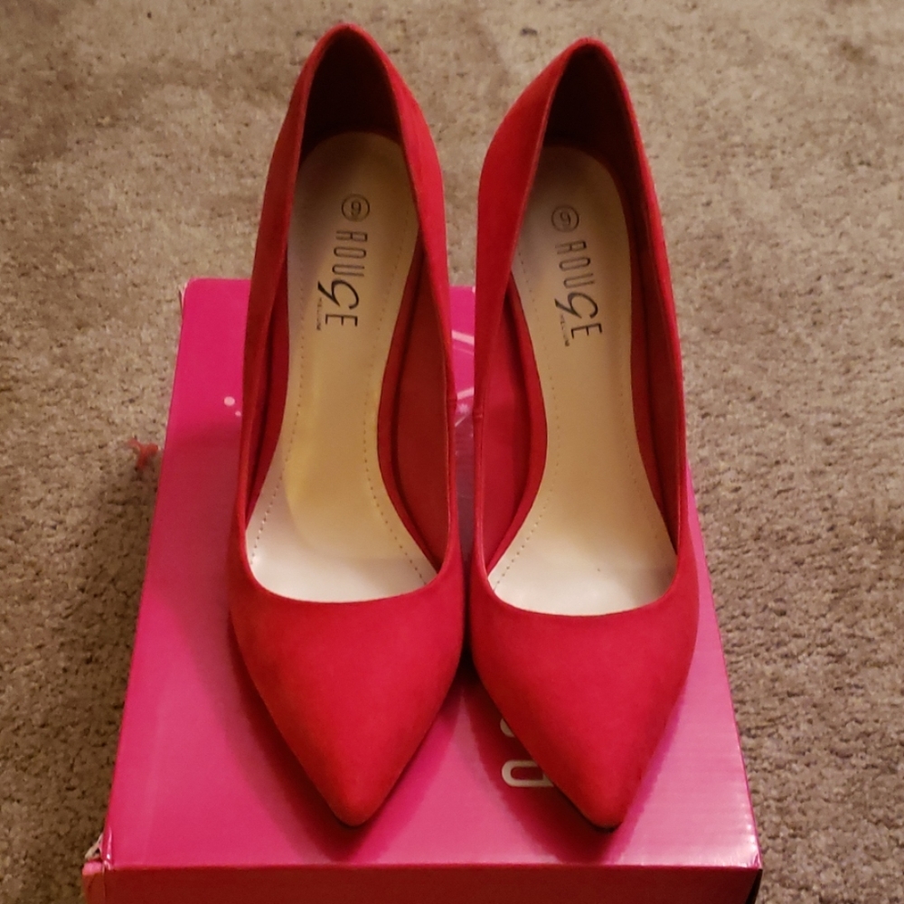 Faux Suede Pumps